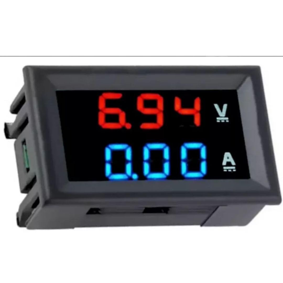 Voltimetro e Amperimetro Digital DC 0-100V 0-10A: Monitoramento Preciso para Seus Projetos