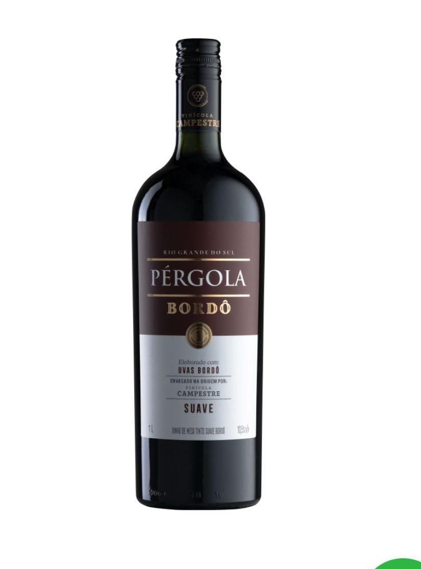 Vinho Tinto Suave Pergola Bordo 1 Litro: O Sabor Perfeito para Seus Momentos