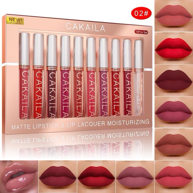 10 Batons Matte Cakaila: Cor e Hidratação