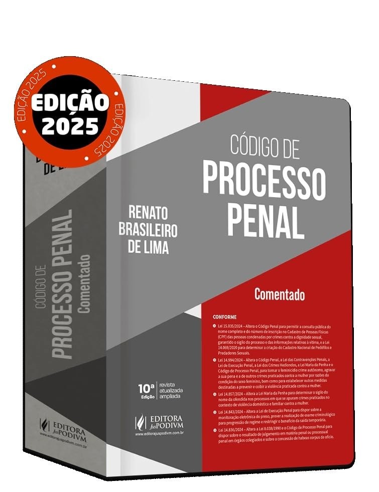 Código de Processo Penal Comentado 10ª Edição 2025: Atualizado e Essencial