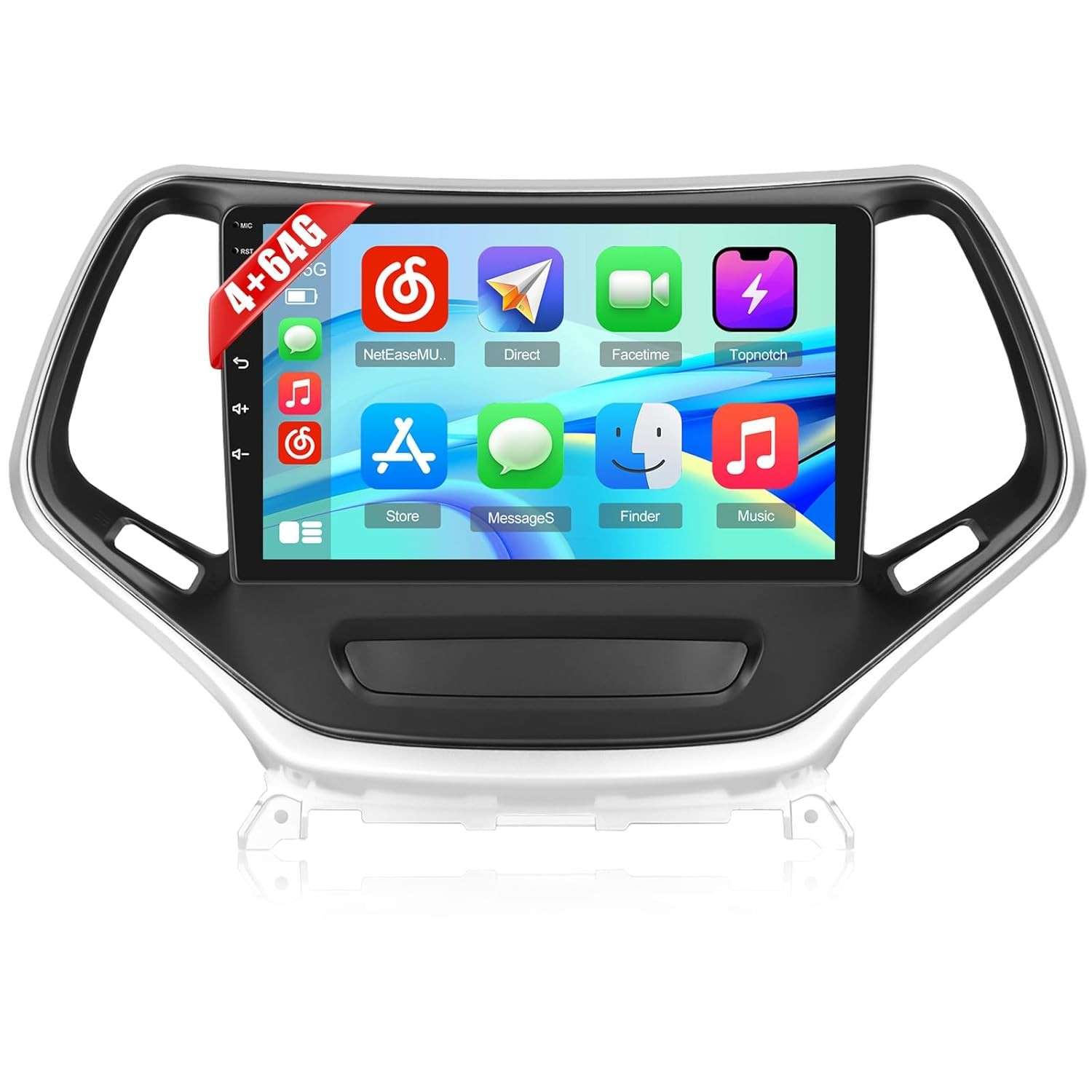 Central Multimídia Hikity 10" Android para Jeep Cherokee 2013-2018: Carplay, GPS, Câmera AHD e Mais!