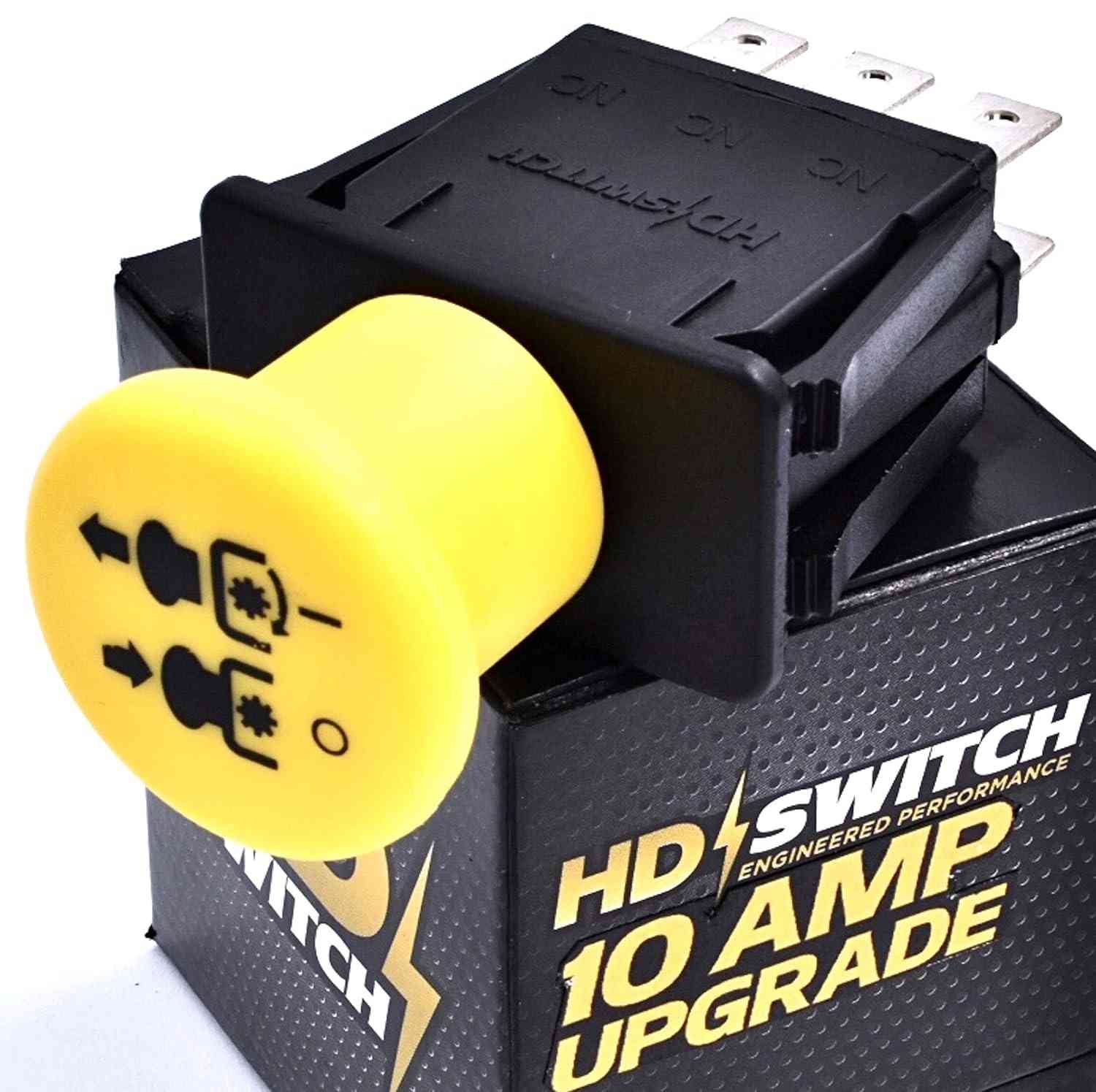 Interruptor PTO Lâmina HD 10 AMP - Upgrade para John Deere L120, L130, D140-D170, LA130-LA175 | Substitui AM131966