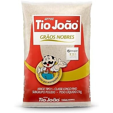 Tio João - Arroz 100% Grãos Nobres - 2kg