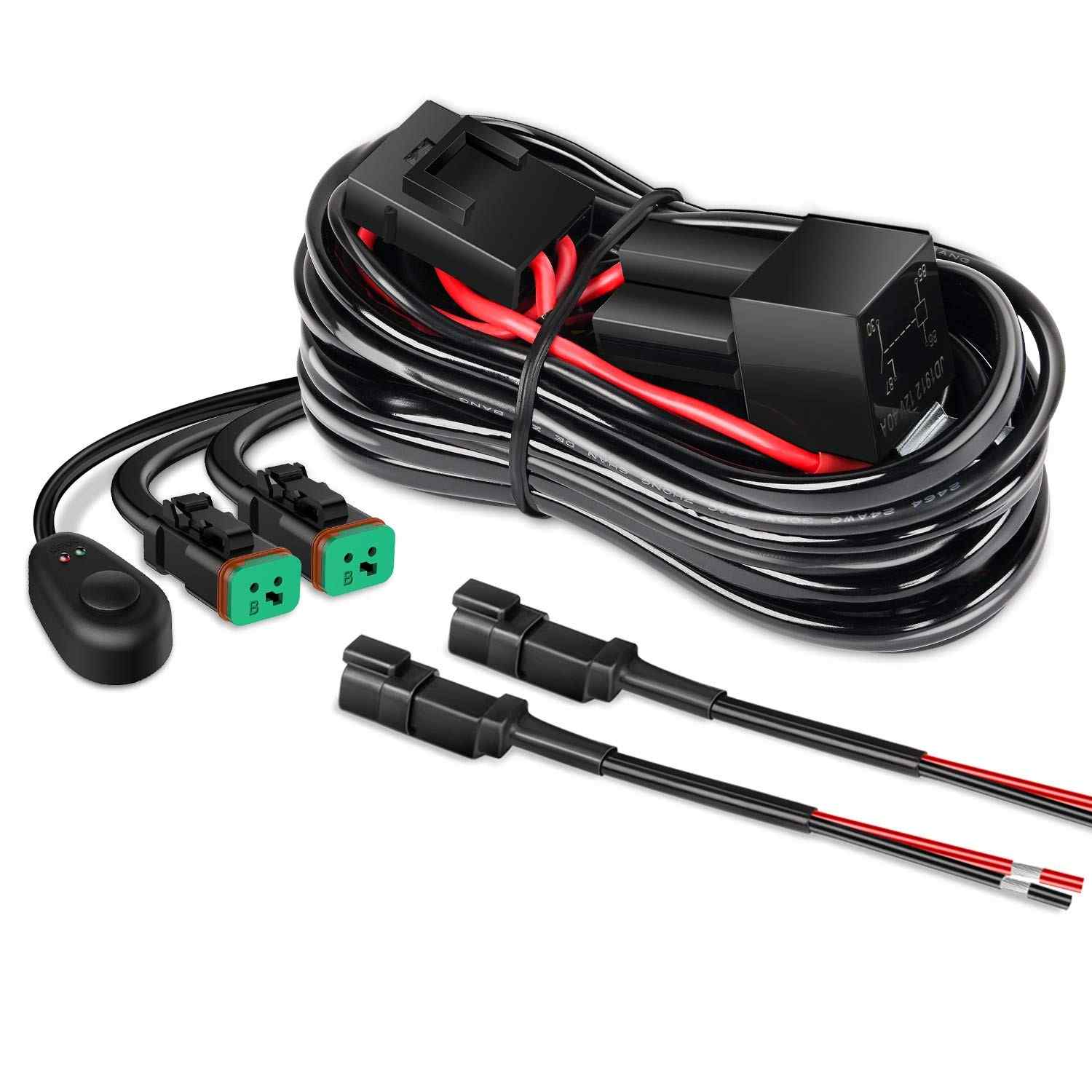 Kit de Cablagem Nilight 10016W: Potencialize suas Luzes LED 12V com Segurança e Facilidade