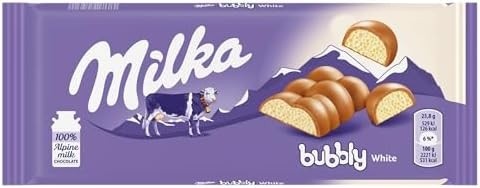 Chocolate Milka Bubbly White 100G