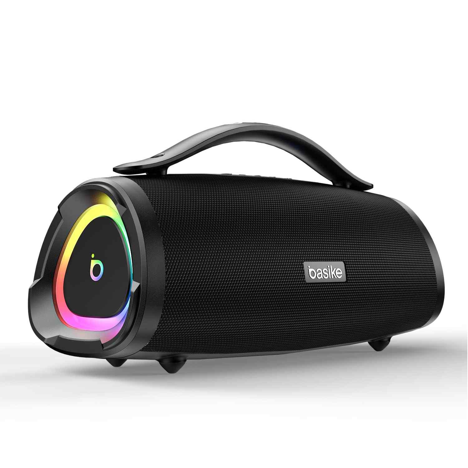Caixa de Som Bluetooth Basike 100W RMS: Som Potente, RGB e Resistente à Água