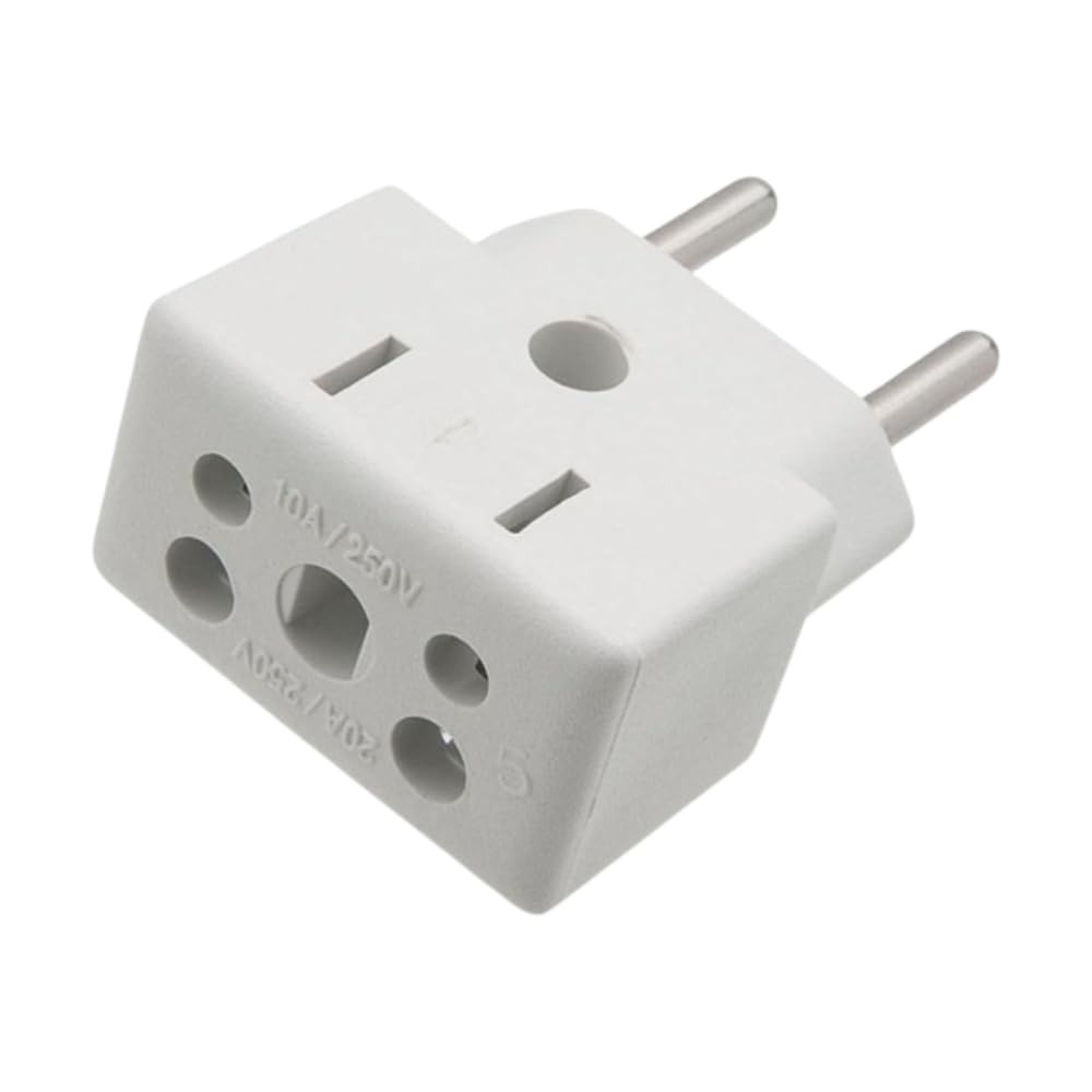 KIT 6 Adaptadores de Tomada Universal 3 Pinos Benjamin 10A/20A Bivolt Premium Dupin