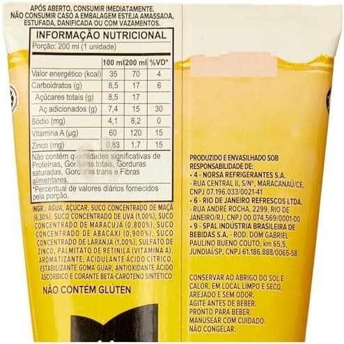 Pack de Kapo Maracujá 200ml 12 unidades