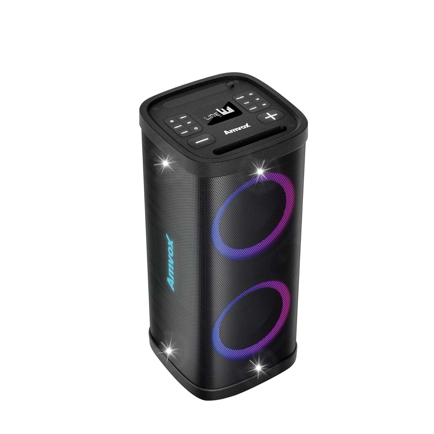 Caixa de Som Amplificada Amvox ACA 1200 Party Vox Elite: 1200W RMS de Pura Emoção Sonora!