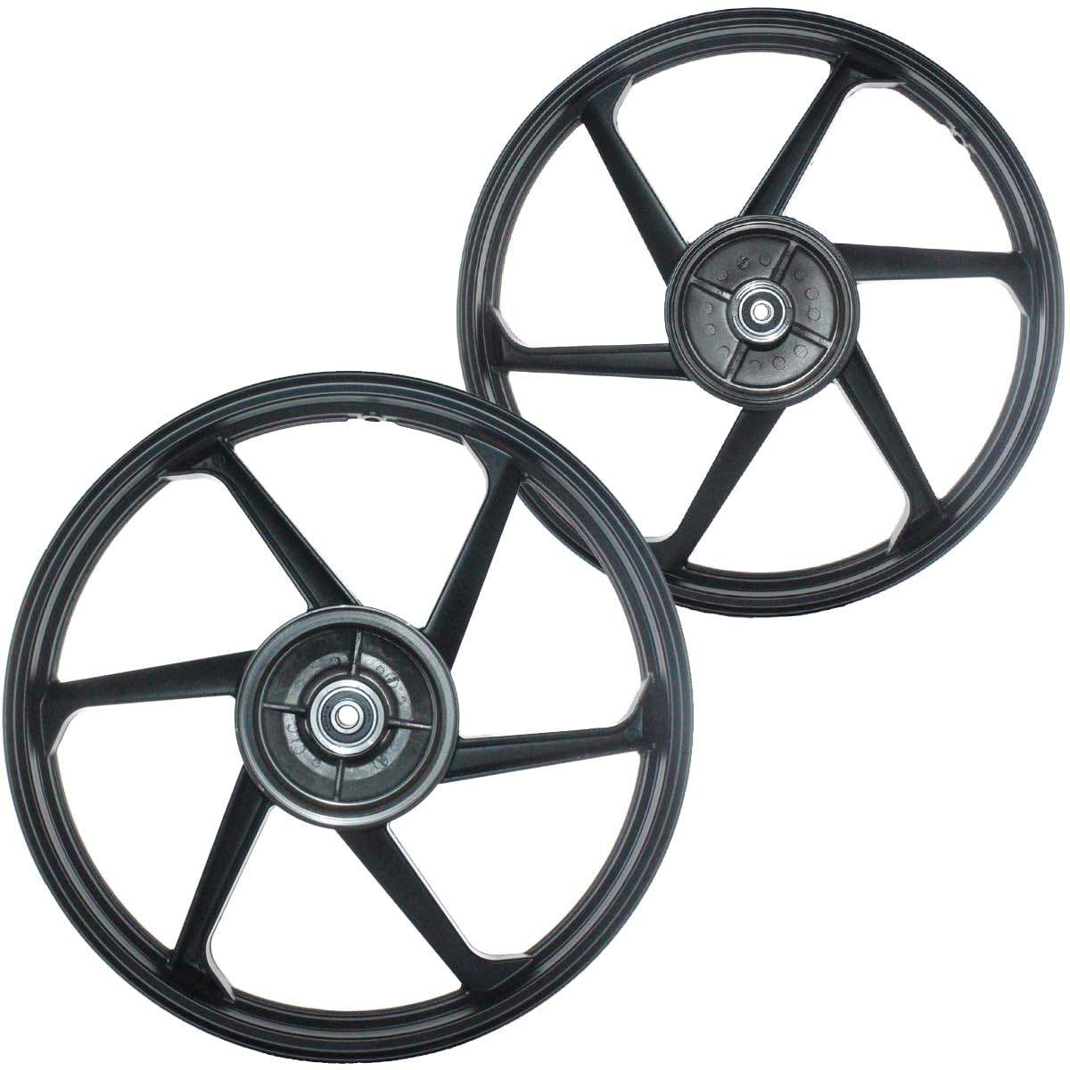 Par de Rodas Liga Leve Freio Tambor CG 125 Fan (2009-2018) com Rolamentos - Performance e Estilo!