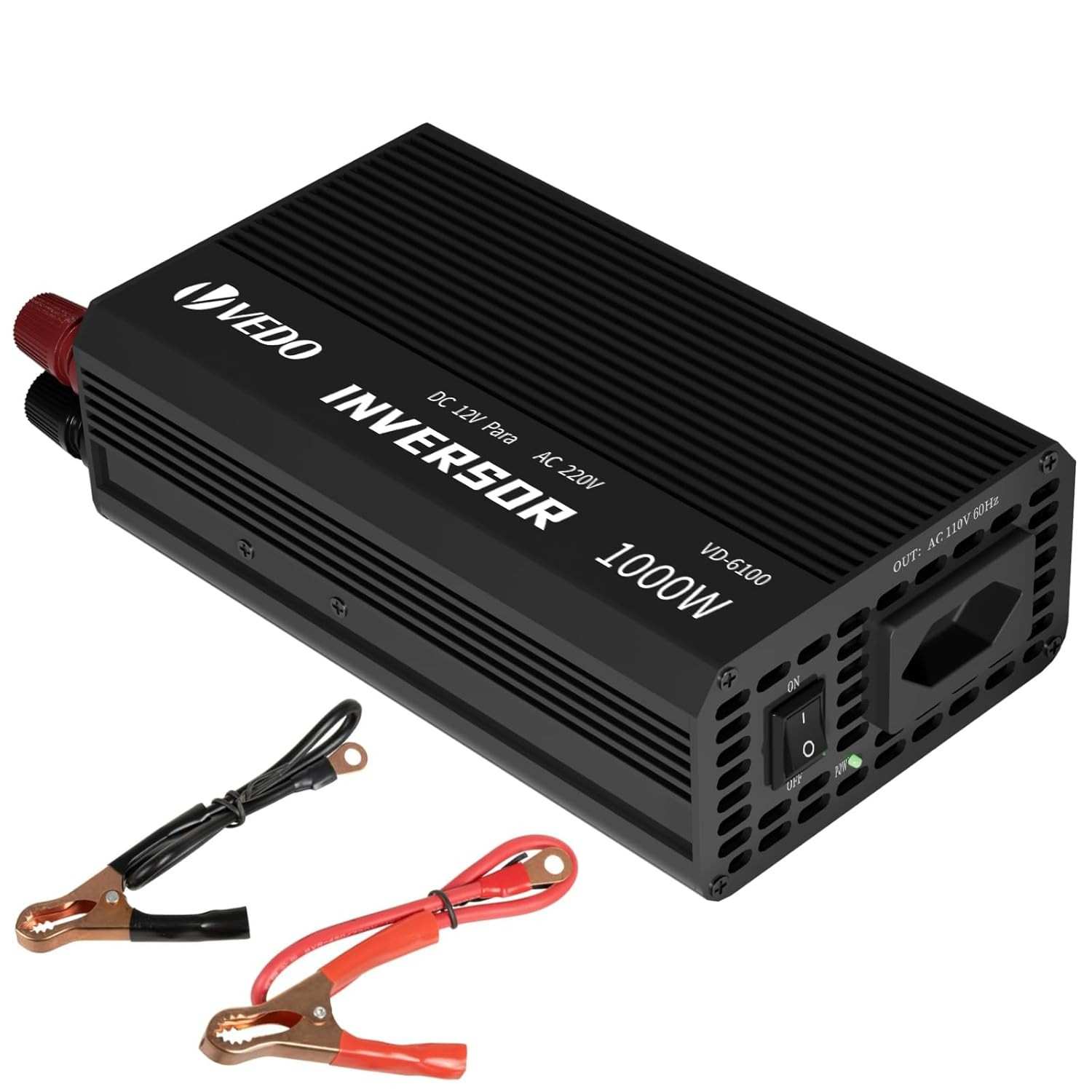 Inversor de Tensão Veicular 500W 12V para 220V: Energia Portátil e Segura para Seu Carro, Barco e Emergências