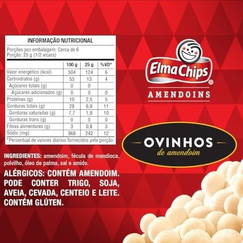 Ovinhos De Amendoim Elma Chips 145G