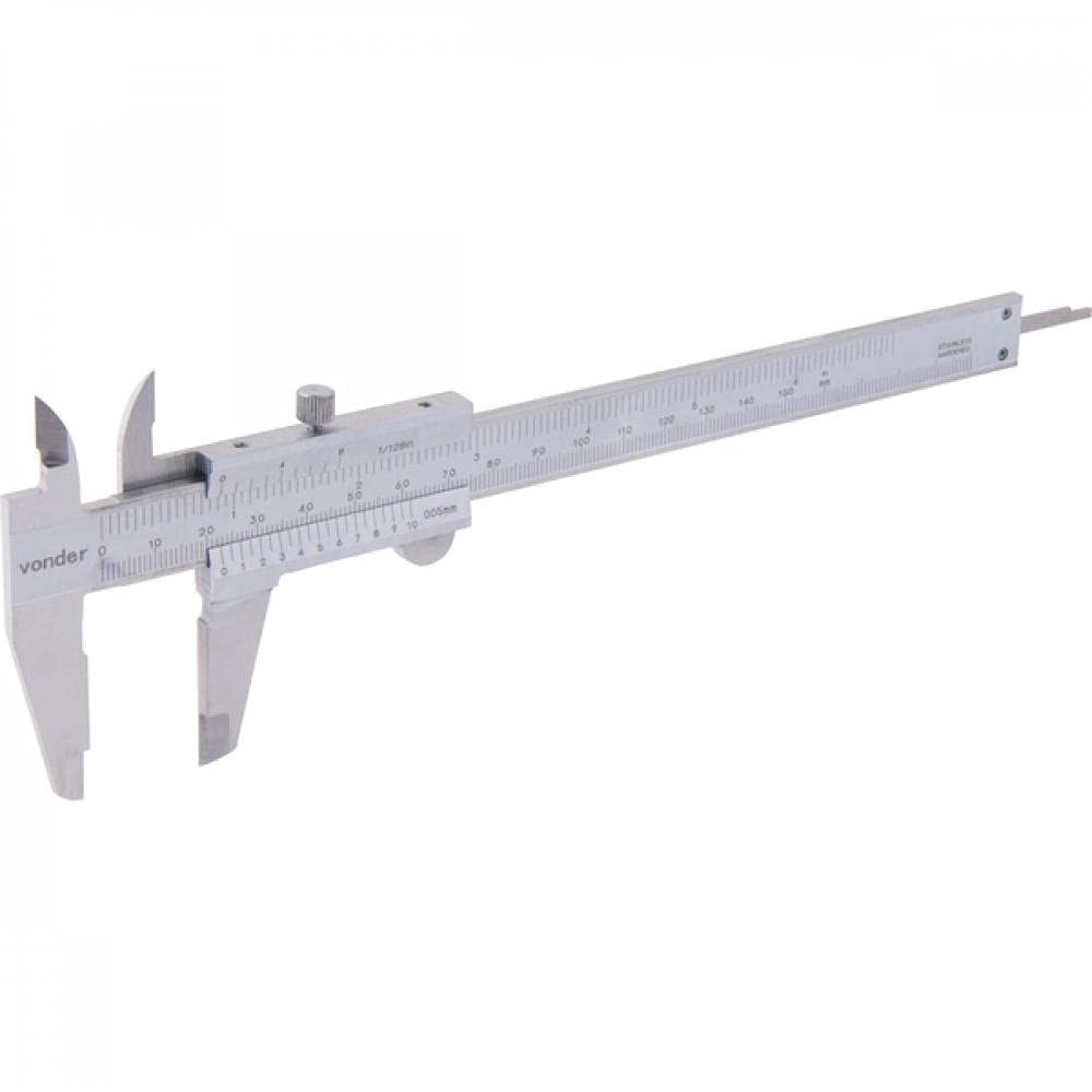 Paquímetro Universal Analógico Vonder PA 155 - Precisão de 150mm e 0,05mm