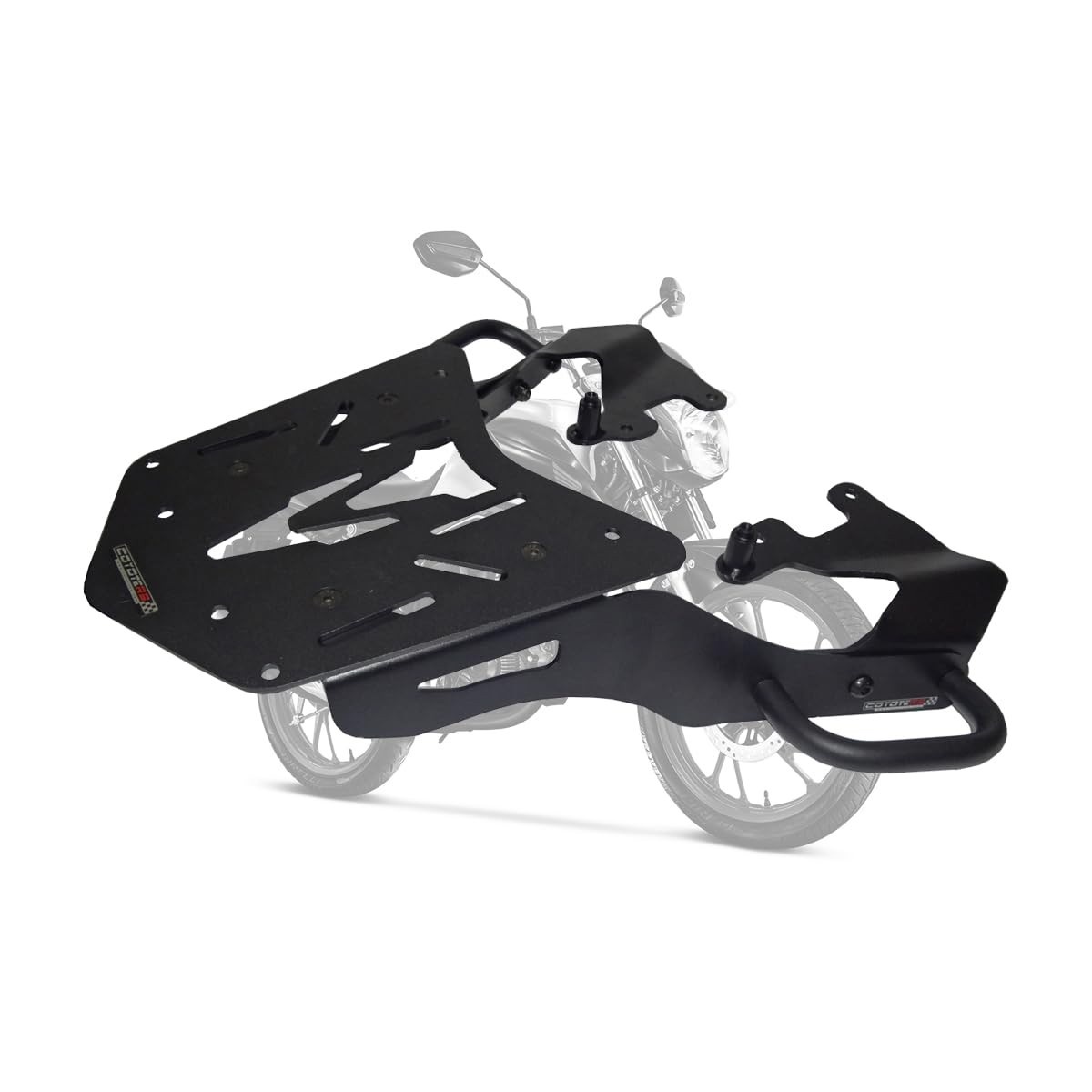 Bagageiro Reforçado Coyote Preto para Honda CG 160 Titan/Fan (2016+)