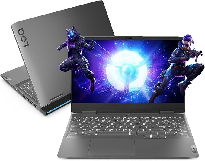 Notebook Lenovo LOQ 15IRX9 Intel Core i7-13650HX 16GB 512GB SSD RTX 4050 Windows 11 15.6" - 83KH0003BR Luna Grey