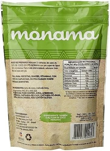 Leite de Coco em Pó Monama Vegano 180g