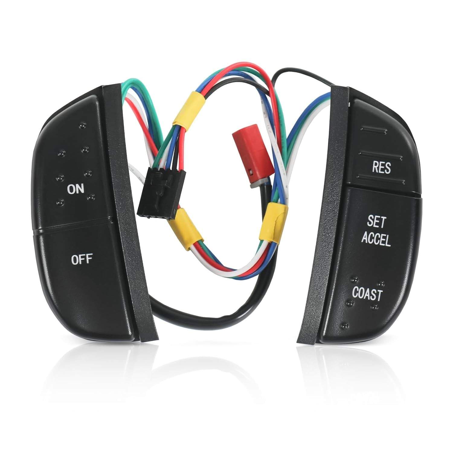 Kit Botões Controle Cruzeiro Volante 1C3A9D809AA para Ford F-150/250/350 Super Duty, E-Series, Excursion e Expedition