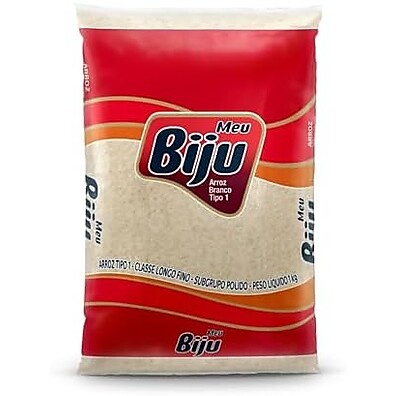 Arroz Meu Biju Branco: Grãos Soltinhos e Saborosos - 1kg