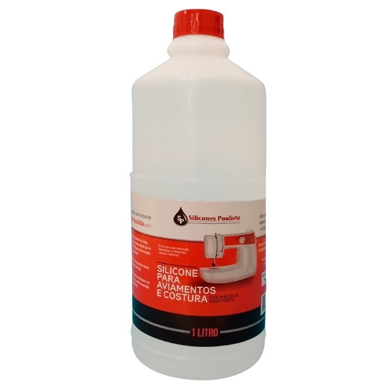 Silicone Líquido 1L para Aviamentos e Costura - Silicones Paulista | Facilita e Protege