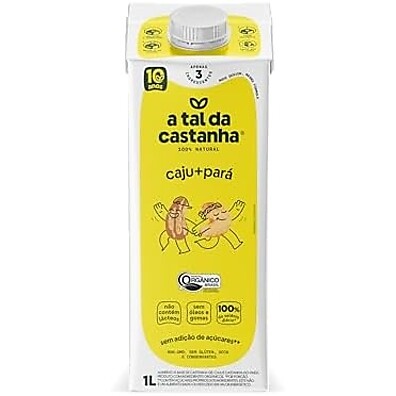 Castanha Caju+Pará Orgânico 1L: Sabor e Saúde