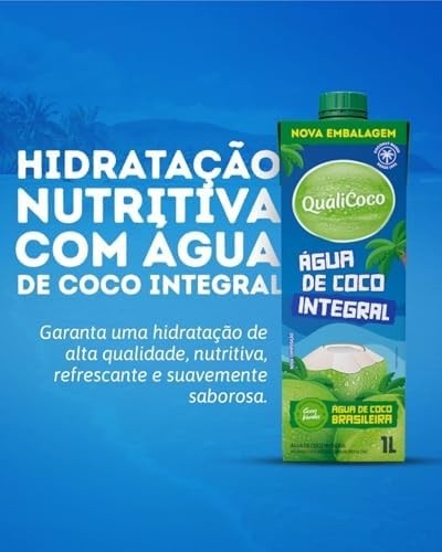 Qualicoco Agua De Coco Integral 1Lt