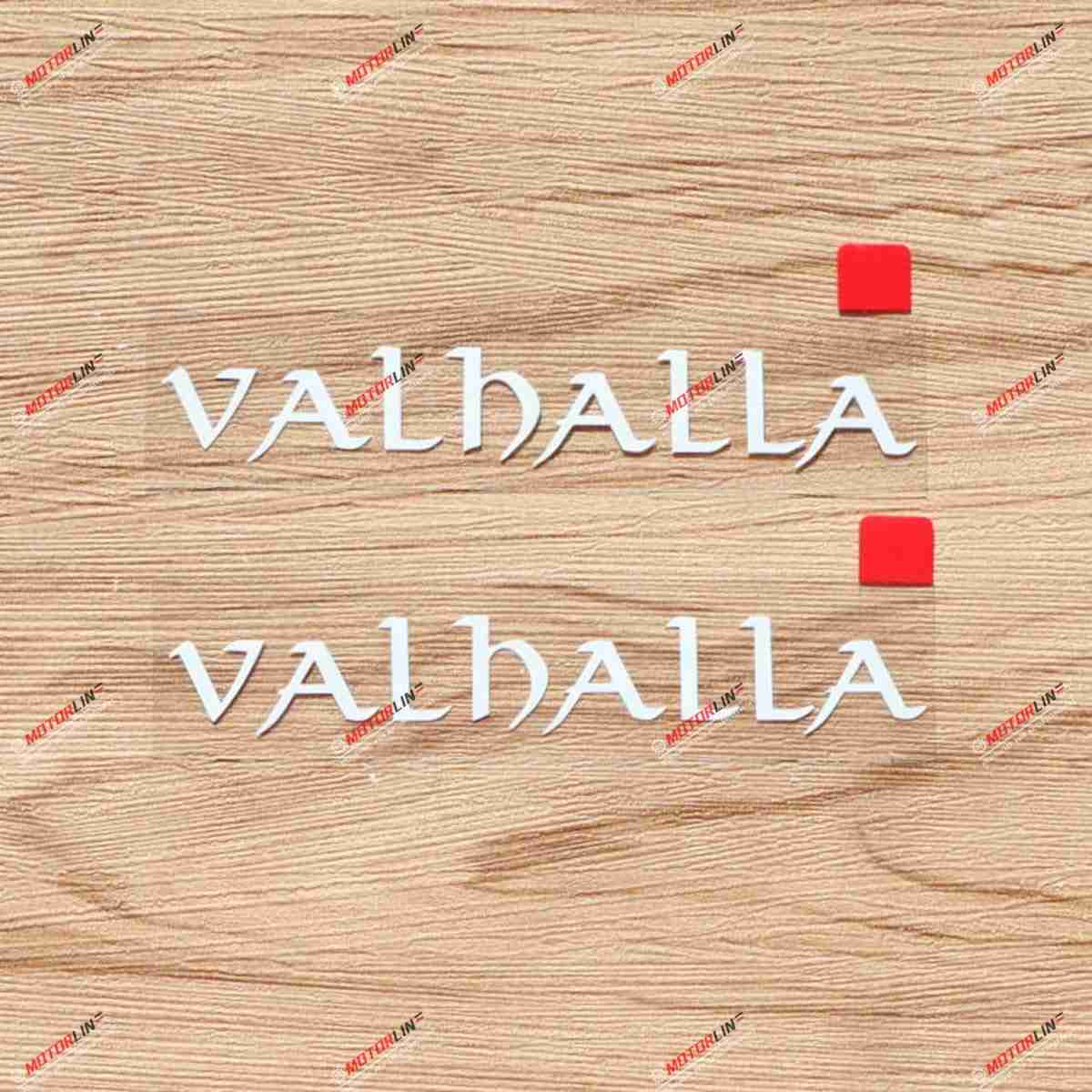 Adesivo Valhalla Lettering Odin Viking - Vinil Premium (2 Unidades)