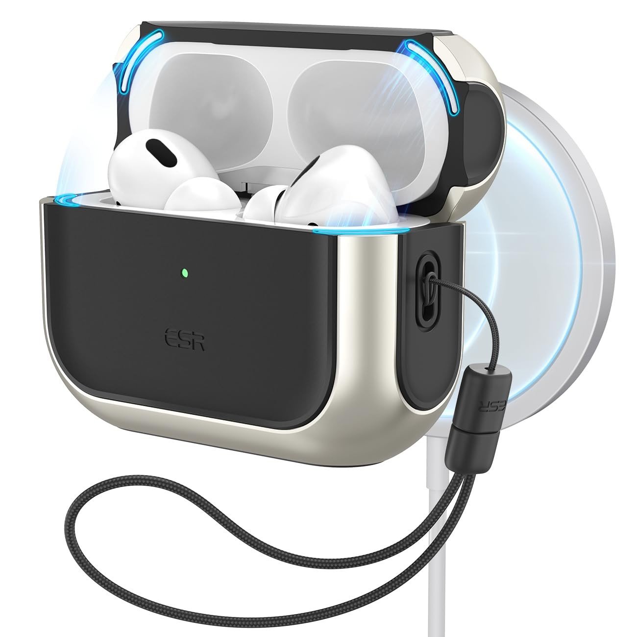 ESR Capa HaloLock para AirPods Pro 2ª Geração: Proteção Total MagSafe e Anti-Quedas
