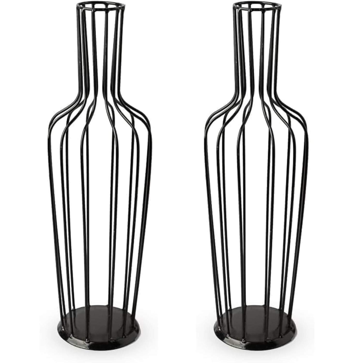 Porta Rolha de Vinho Decorativo em Ferro - Design Industrial Retro 40cm - Kit com 2 Unidades