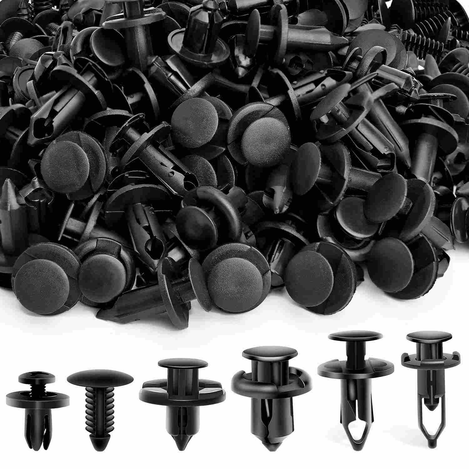 Kit 200 Clipes Retentores Automotivos Universal 6-10mm para GM, Ford, Toyota, Honda e Mais | Nilight