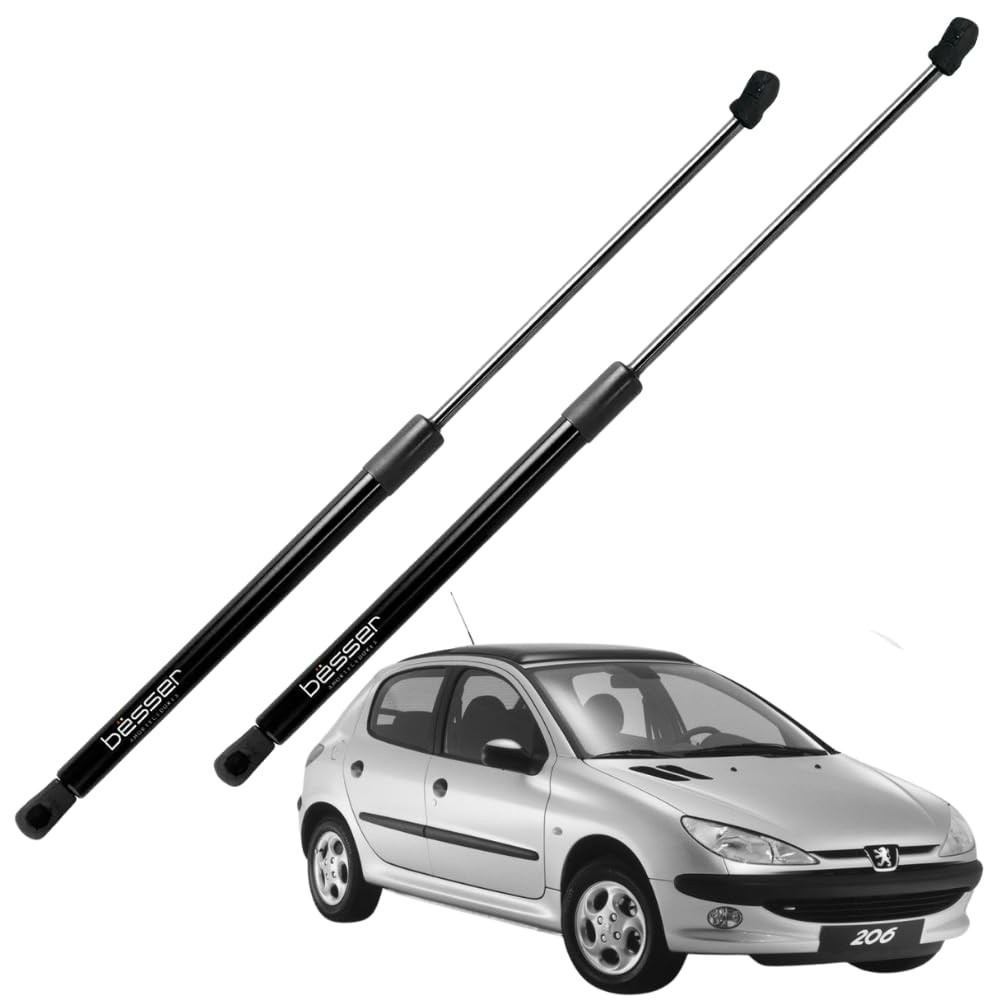 Par Amortecedores Pistão Porta Malas Peugeot 206 (1999-2016) - Segurança e Suavidade