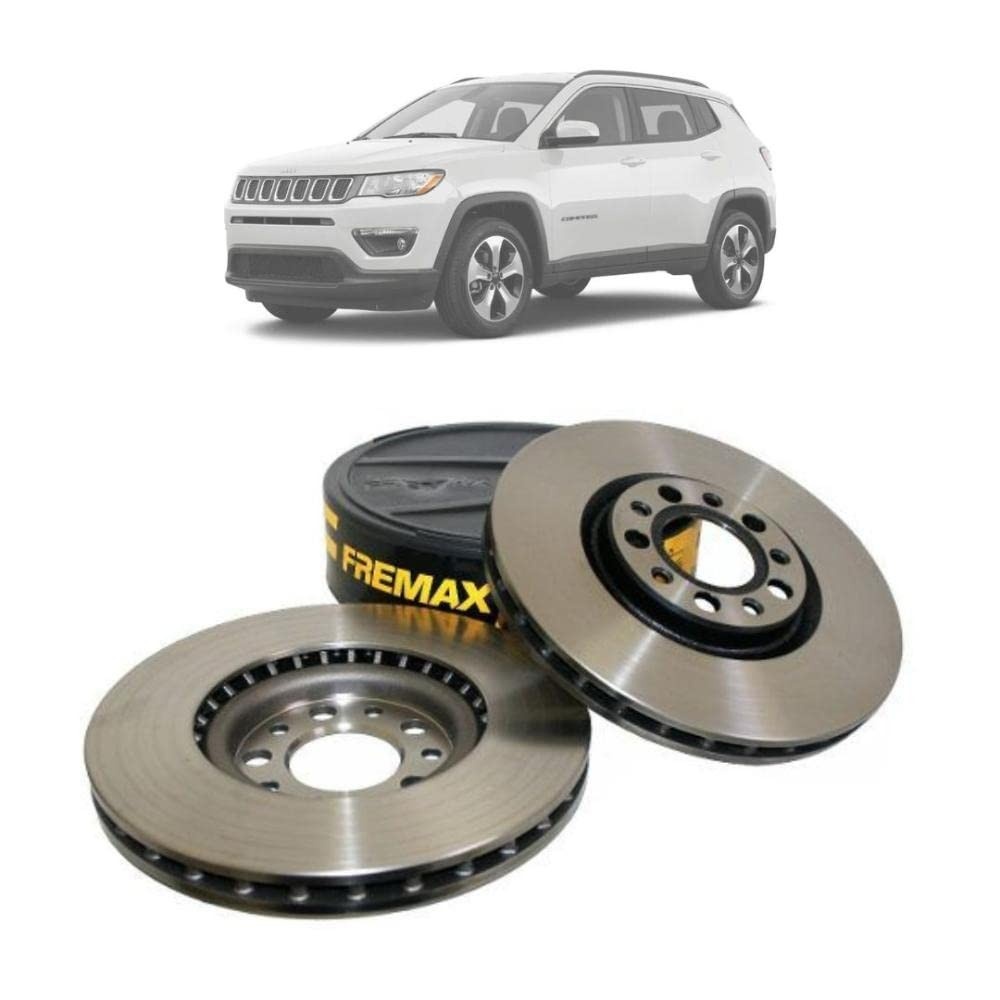 Discos de Freio Dianteiros Ventilados Fremax para Jeep Compass (2016-2020) - Segurança e Performance