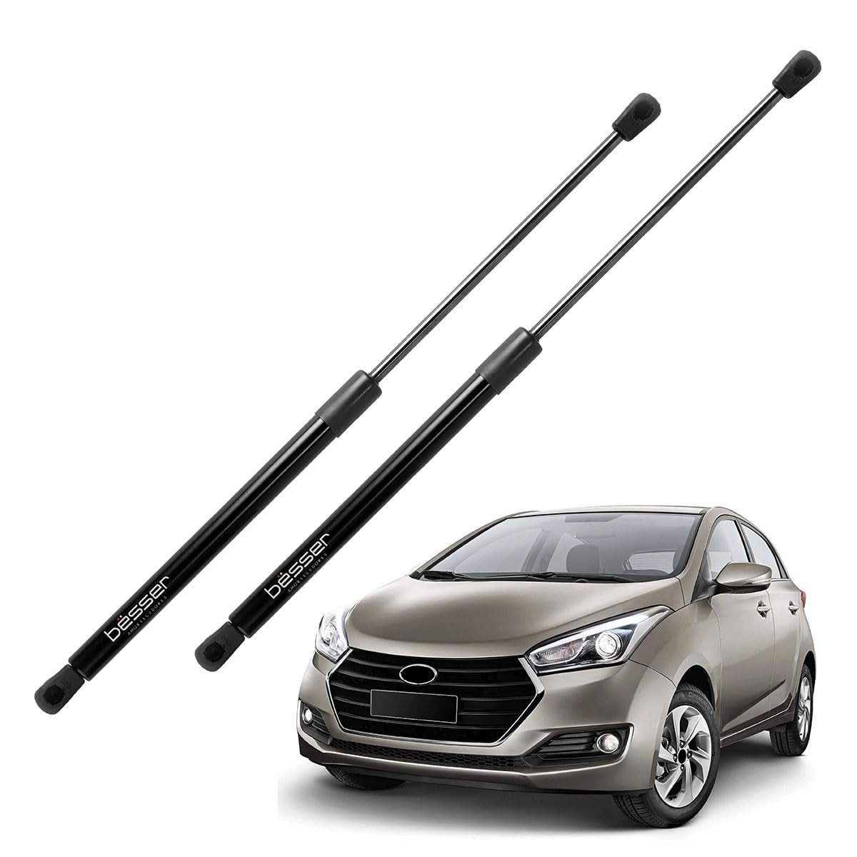 Par Amortecedor Porta Malas HB20 Hatch 2012-2022 - Mola a Gás Besser