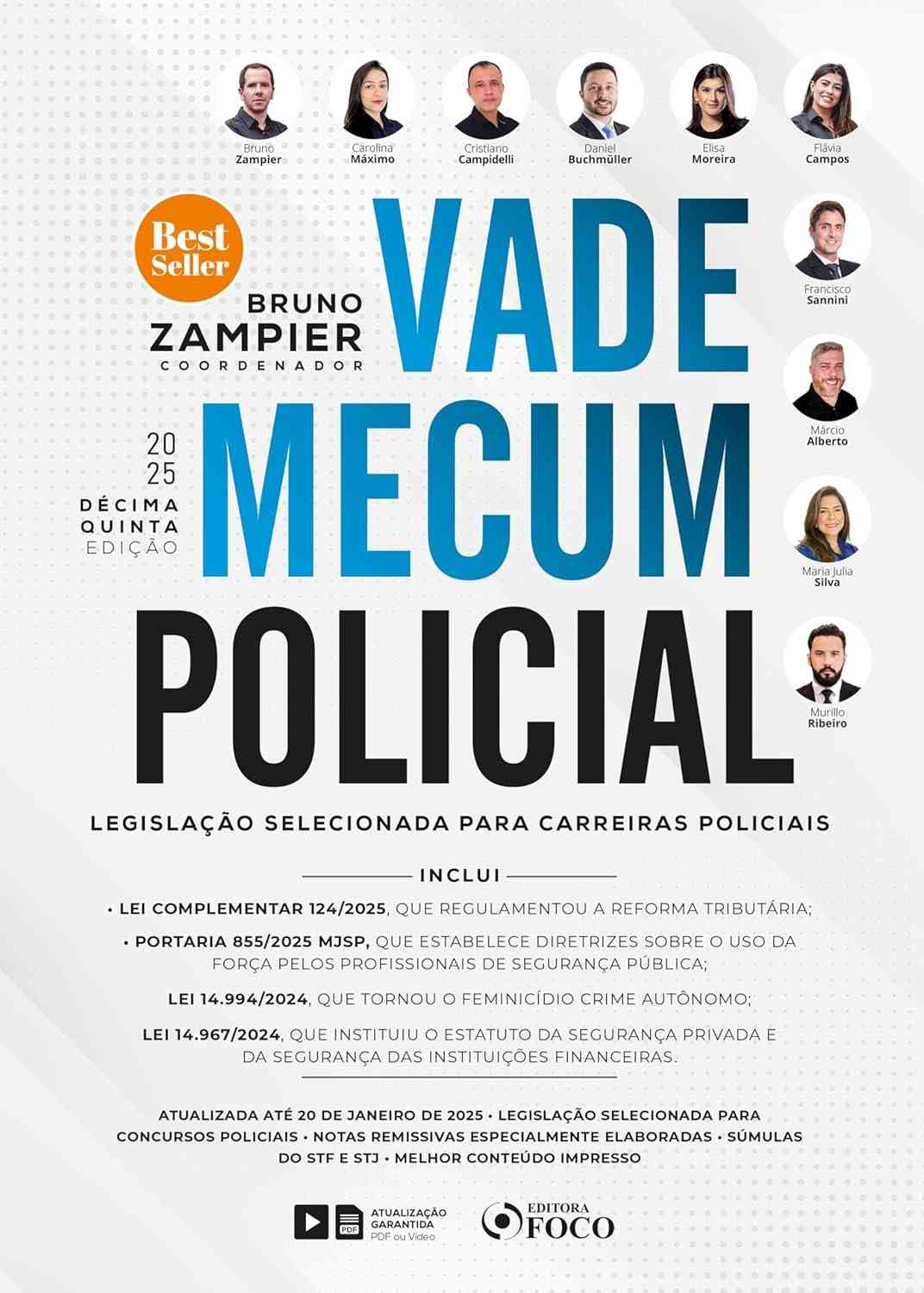 Vade Mecum Policial 15ª Edição 2025: Legislação Essencial para Carreiras Policiais