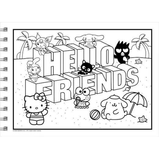 Hello Kitty: Livro de Colorir Relaxante 2025