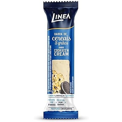 Barra Cookiesn Cream Linea: Sabor Sem Açúcar 20g
