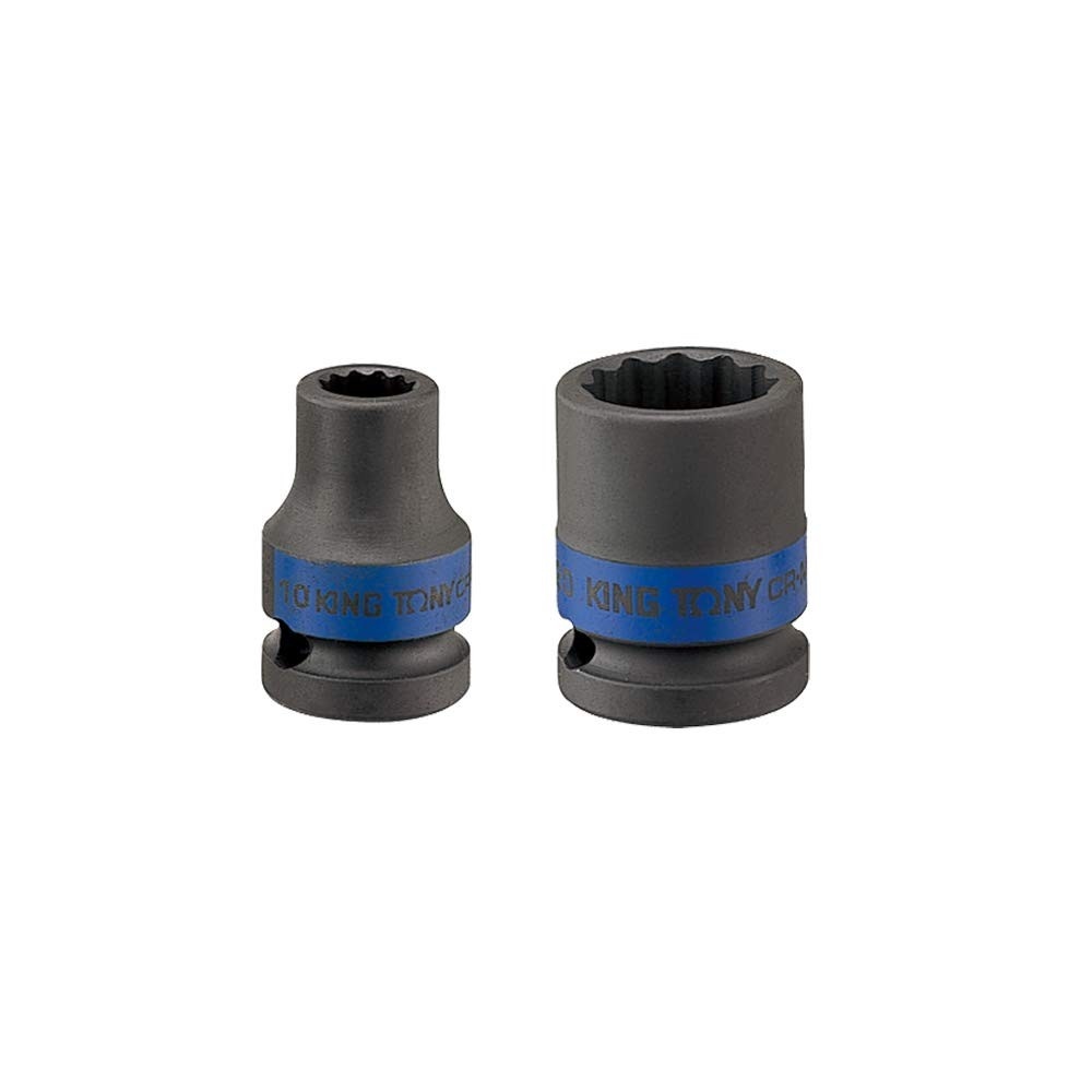 Soquete de Impacto Estriado King Tony 22mm - Aço Cromo-Molibdênio para Ferramentas Pneumáticas