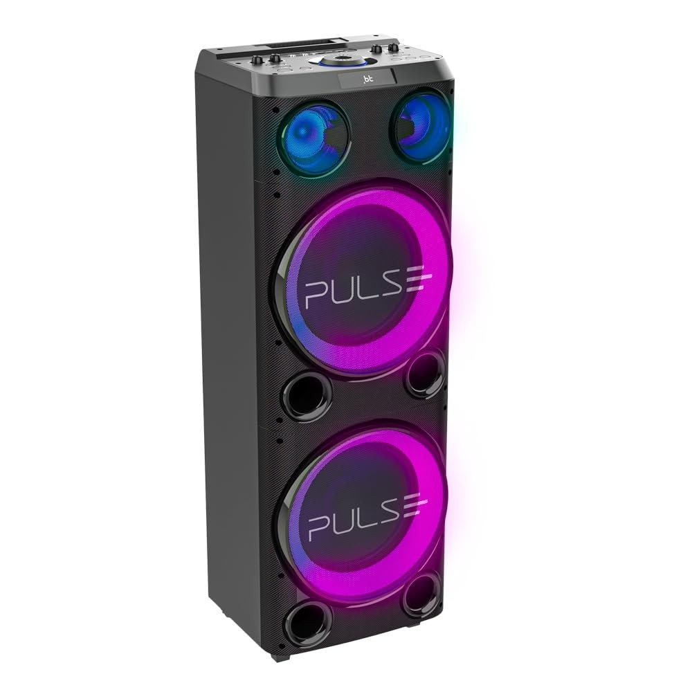 Caixa de Som Torre Pulse Double 12" 2300W Bluetooth SP508: Som Potente e Festa Garantida!