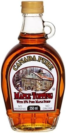Xarope de Maple Topping Canada Pure 250ml