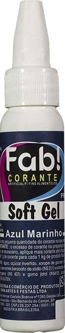 Corante Softgel Azul Marinho 25g Fab