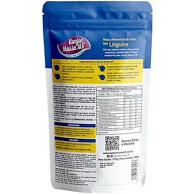 Linguine Konjac MF: Zero Carb, Sabor Incrível (270g)
