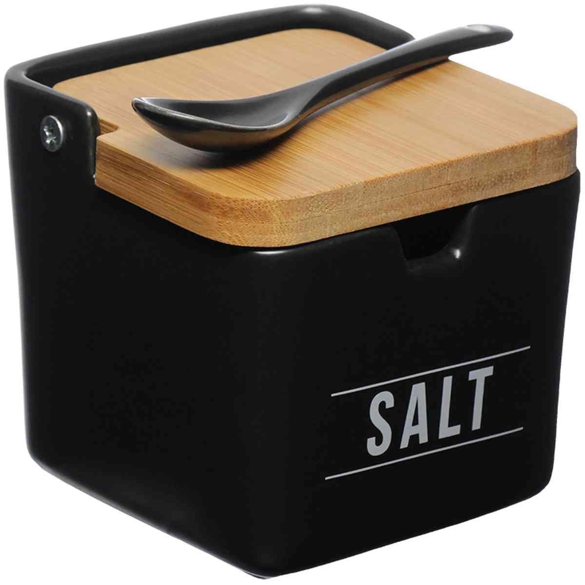Saleiro Western Manhattan em Porcelana com Bambu - 270ml | Estilo Rustic Charm