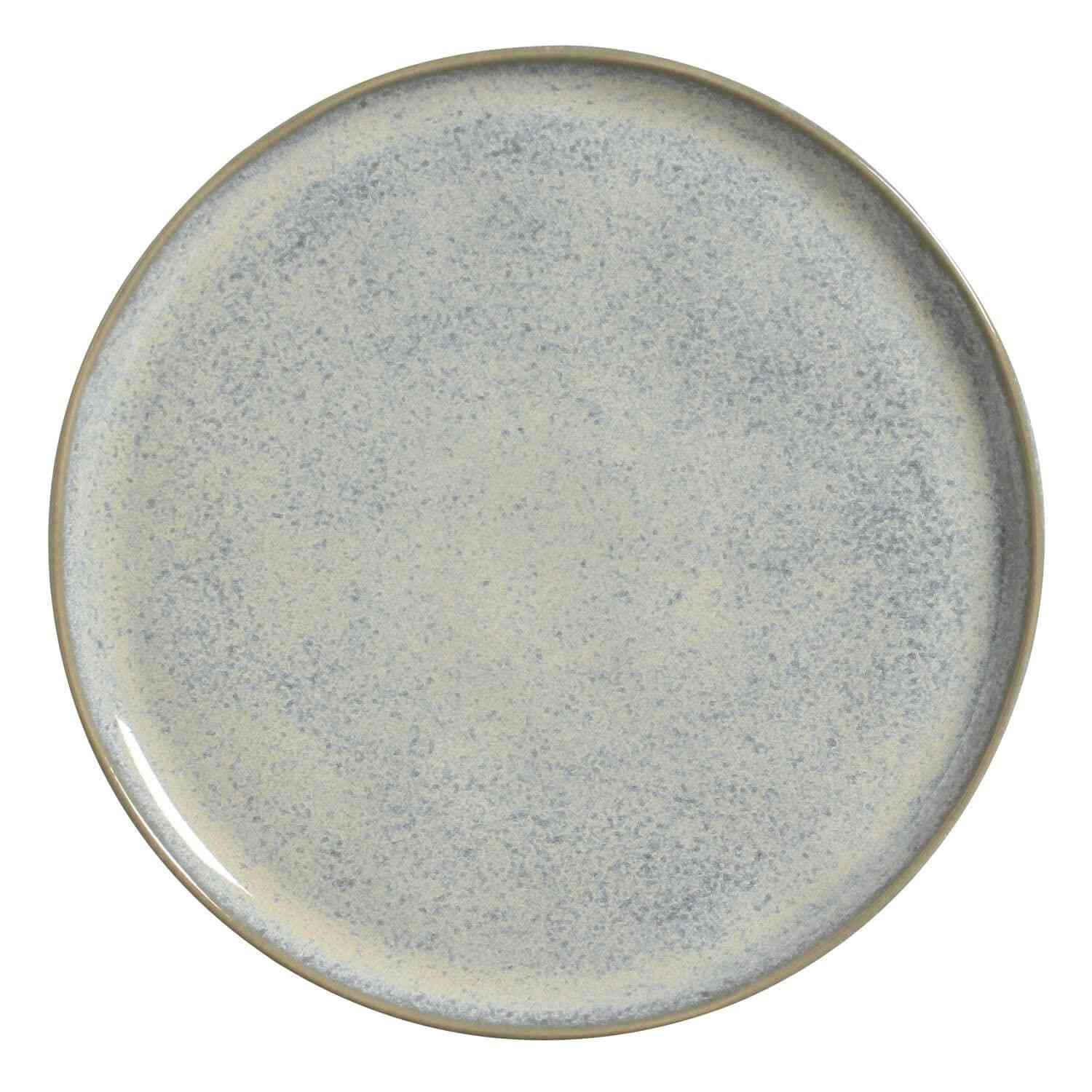 Conjunto com 6 Pratos Raso Bio Green Granite 27,5cm - Seguro para Forno e Microondas