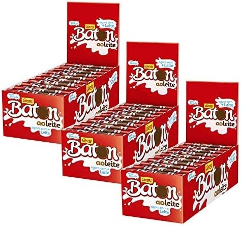 Kit 3 Chocolates Baton Ao Leite c/30 - Garoto