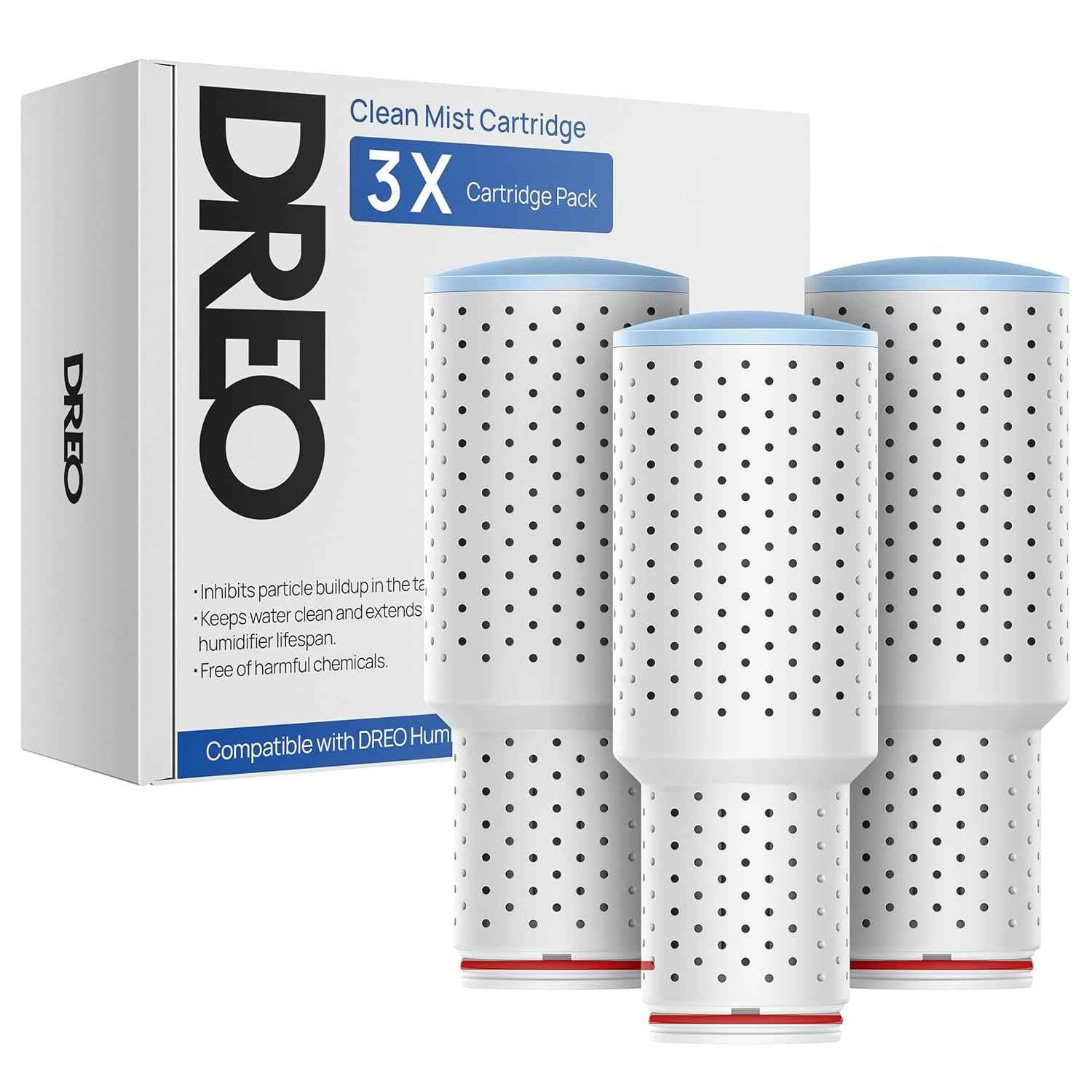 Cartucho Clean Mist Dreo - 3 Unidades para Umidificadores Dreo HM311/311S