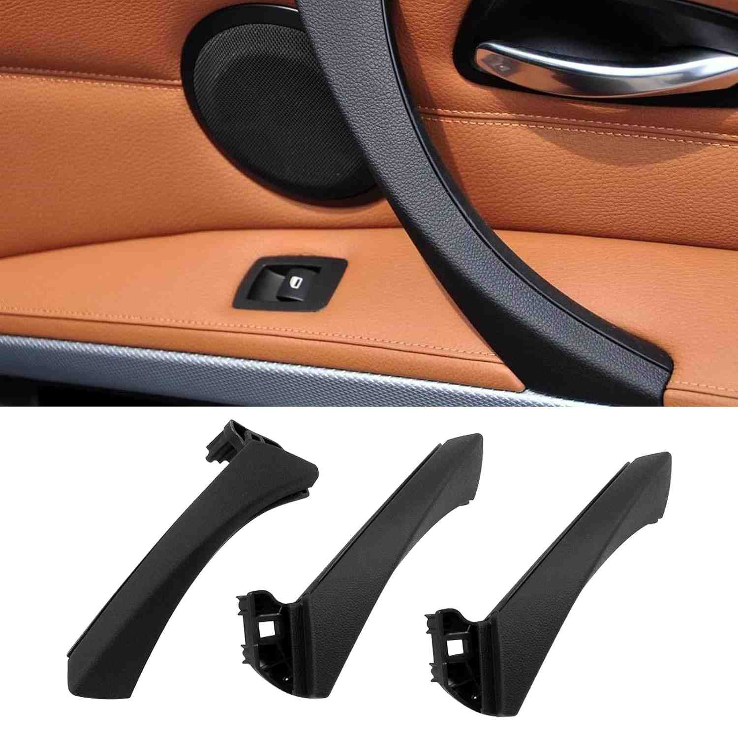 Maçaneta Interna Jaronx para BMW Série 3 (E90/E91/E92/E93) - Kit 6 Peças