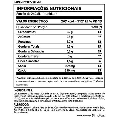 Cappuccino Classic 3 Corações: Sabor e Energia 260ml