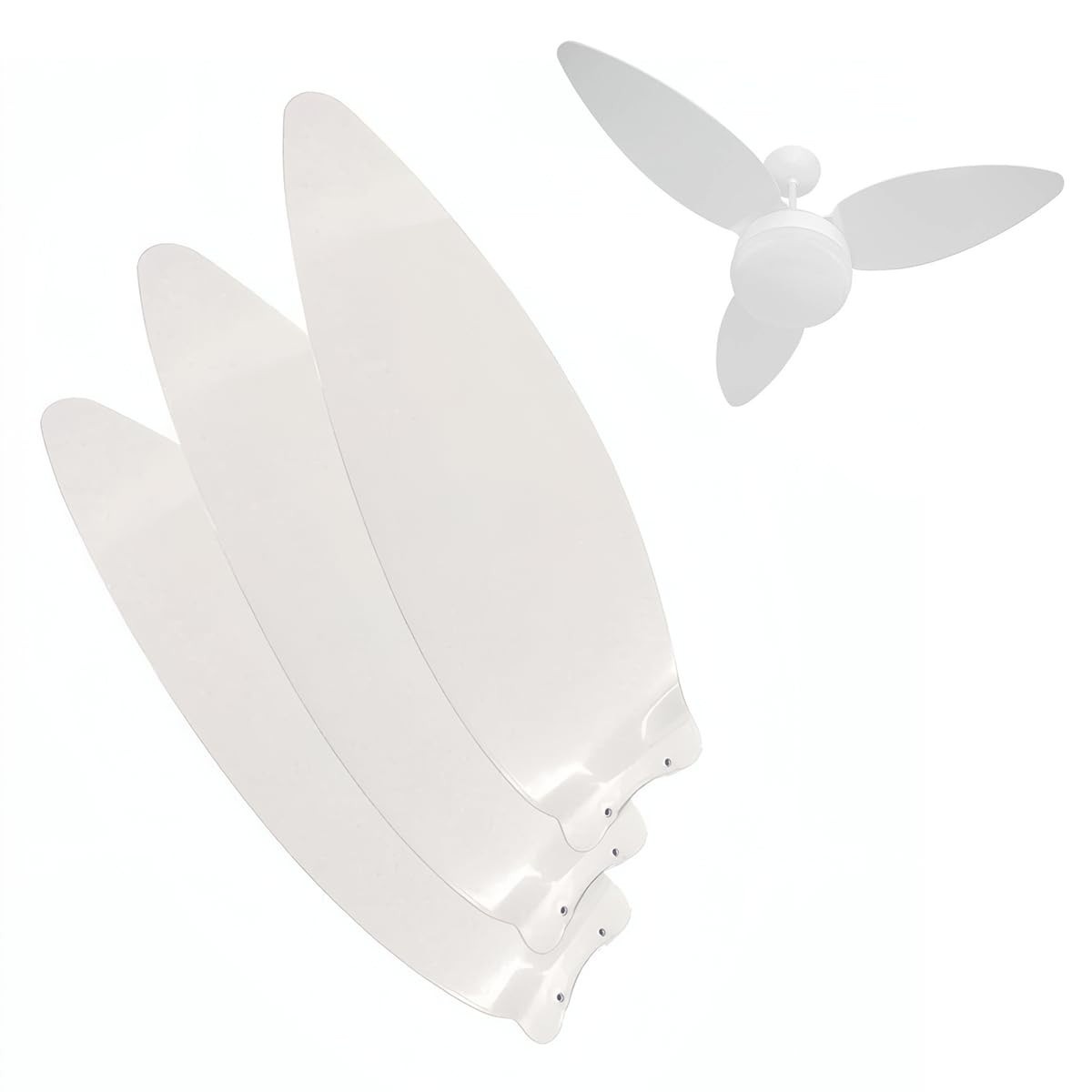 Hélice 3 Pás para Ventilador Ventisol Aires, Prisma, Zonda – Branco | Reposição Resistente e Fácil Instalação