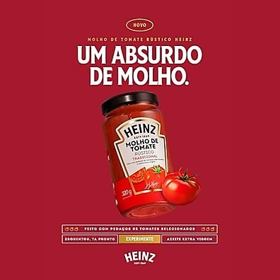 Heinz Rústico: Molho Tomate Tradicional 320g