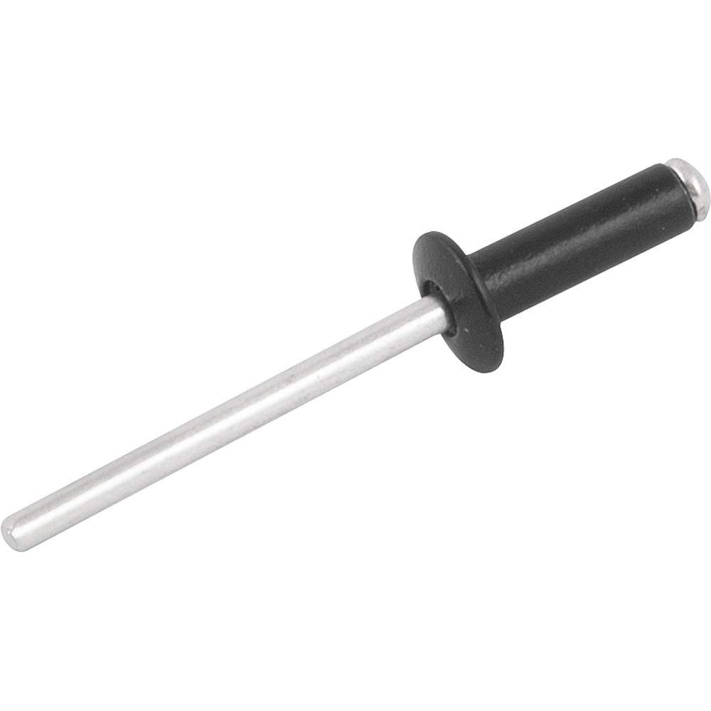 Rebite de Repuxo 3,2mm x 6mm Preto Nove54: Fixação Rápida e Segura