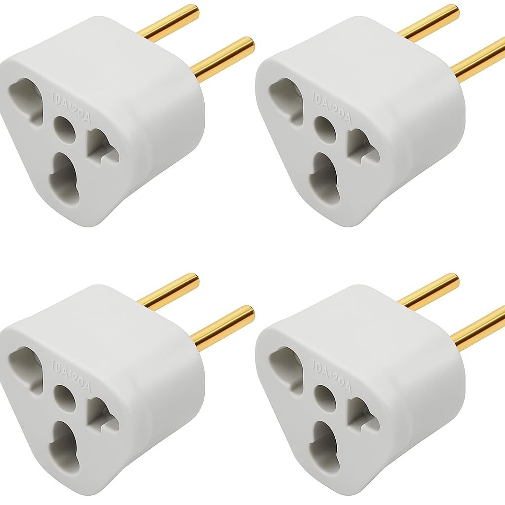 Kit 4 Adaptadores de Tomada Universal Bob Love 10A/20A Bivolt - Conecte Tudo com Segurança!